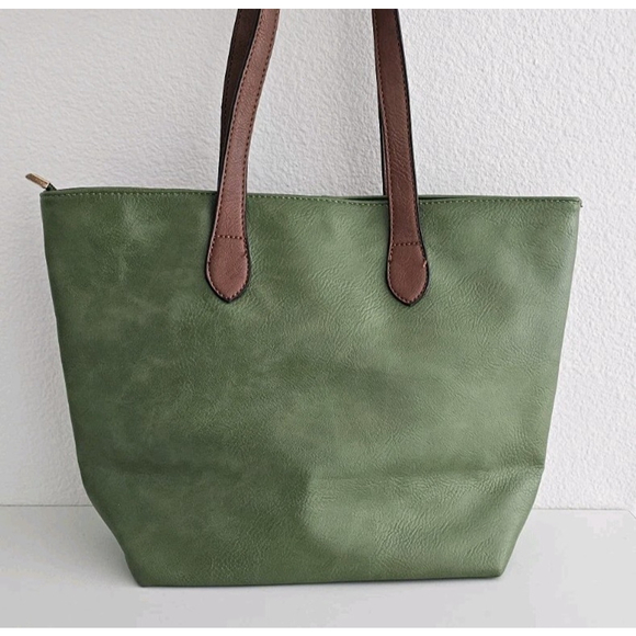 Long & Son Handbags - Long & Son London Olive Green Tote Bag - Excellent Pre-owned Condition